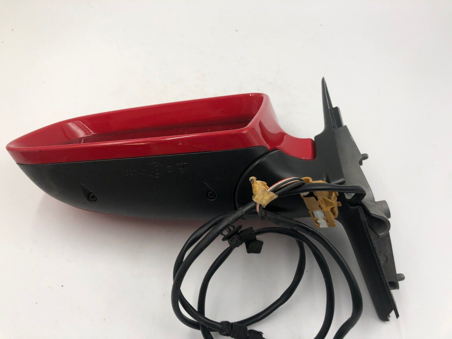 2004-2005 Audi A4 Driver Side View Power Door Mirror Red OEM C04B17023