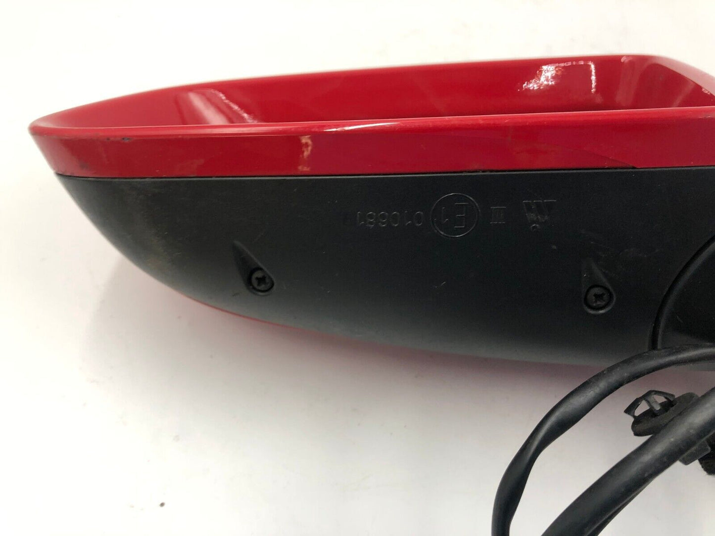 2004-2005 Audi A4 Driver Side View Power Door Mirror Red OEM C04B17023