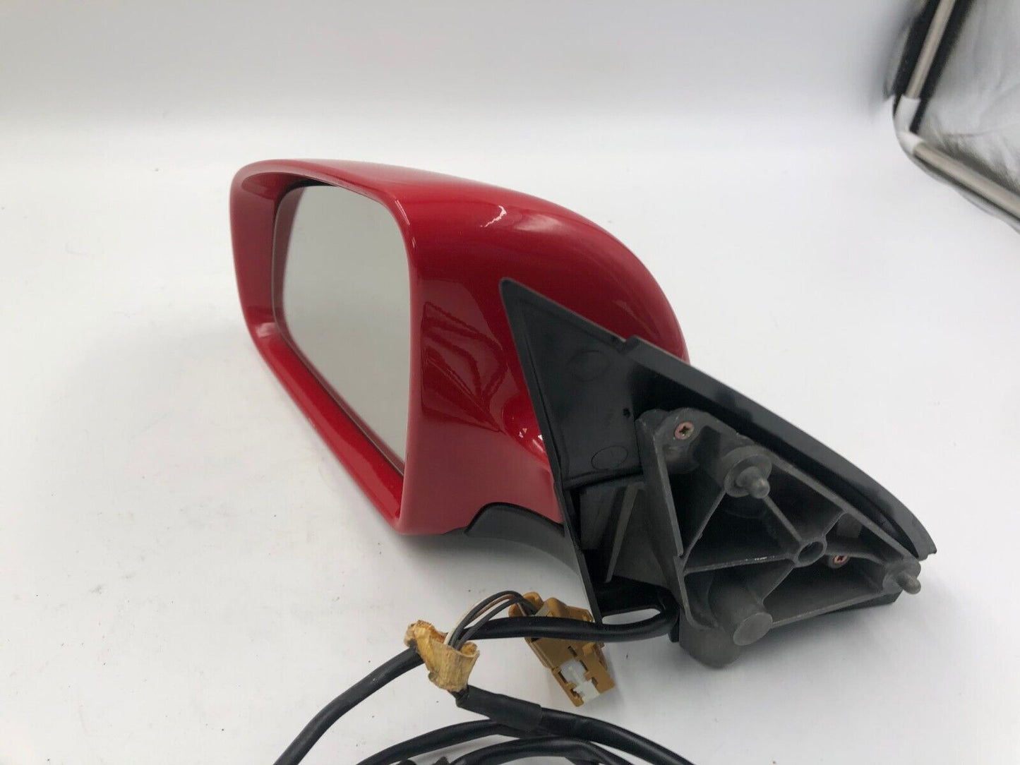 2004-2005 Audi A4 Driver Side View Power Door Mirror Red OEM C04B17023