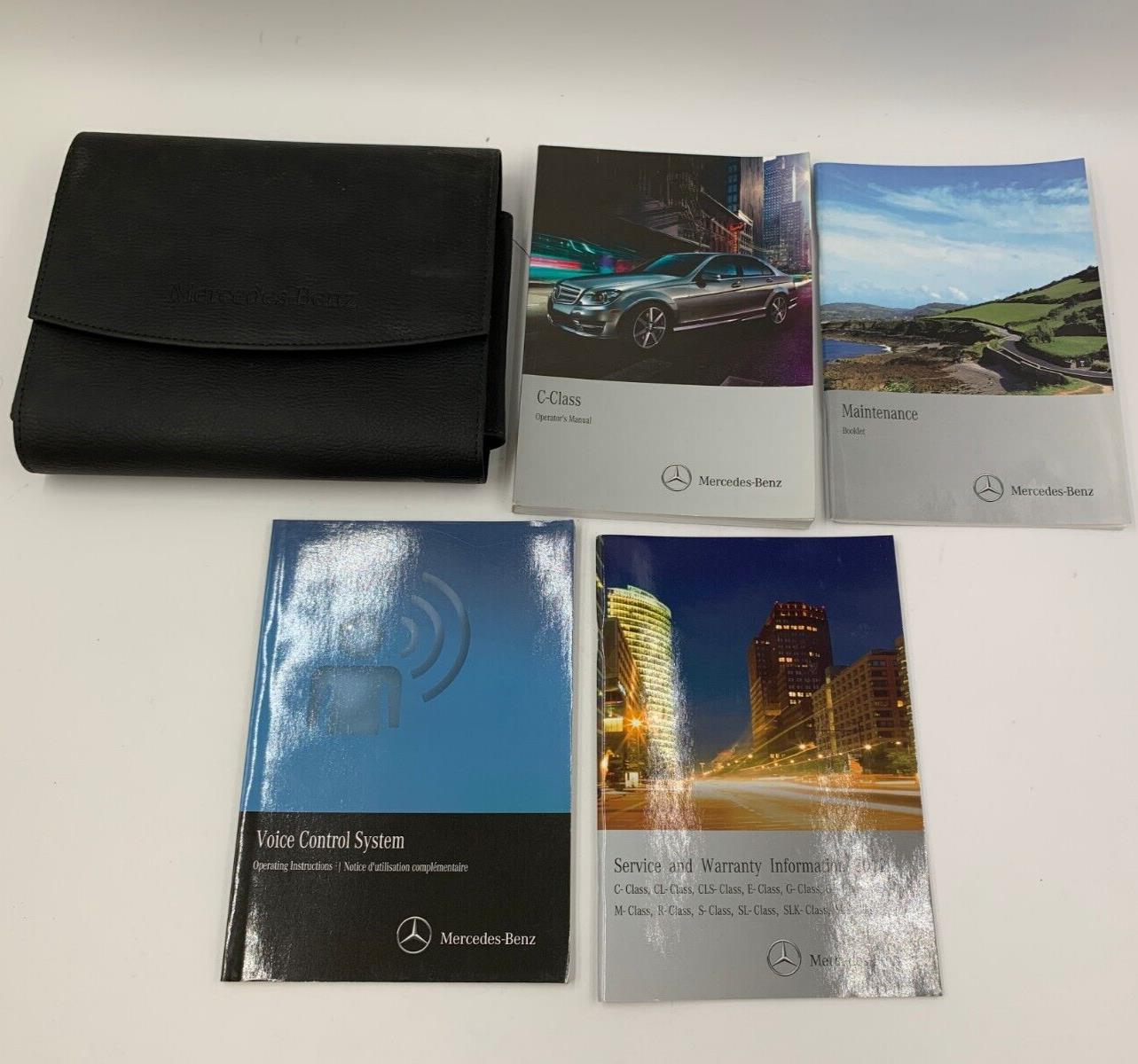 2012 Mercedes Benz C-Class Owners Manual Handbook Set with Case OEM D02B55034