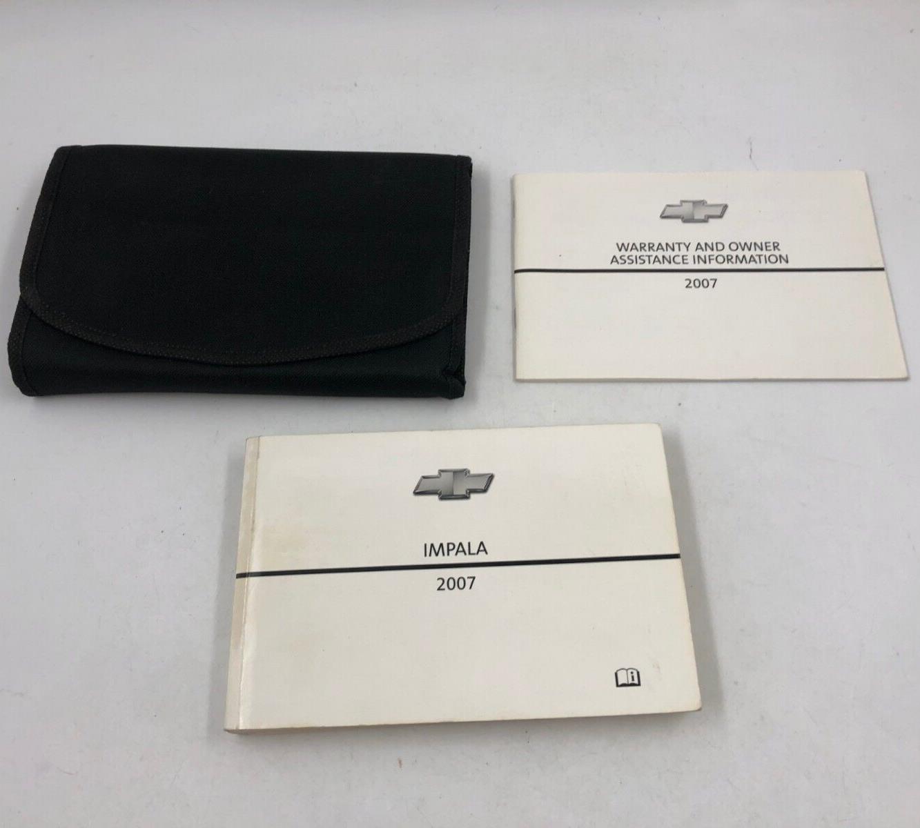 2007 Chevrolet Impala Owners Manual Handbook Set with Case OEM C02B24018