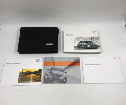 2009 Audi A4 Sedan Owners Manual Handbook Set with Case OEM D02B10023