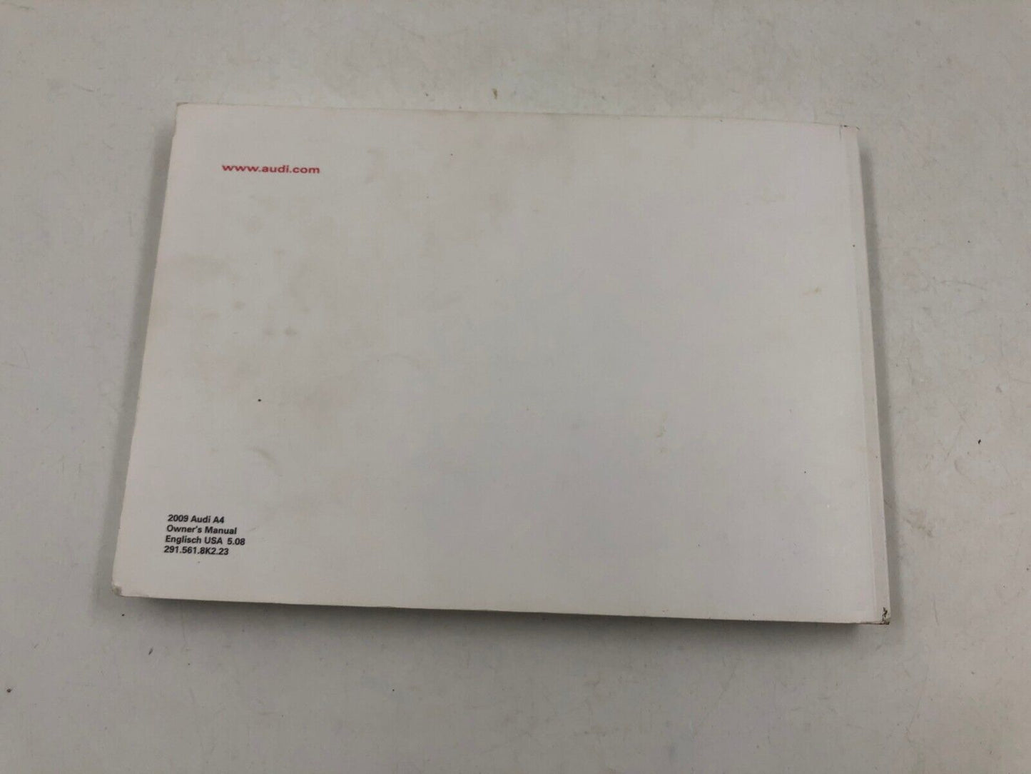 2009 Audi A4 Sedan Owners Manual Handbook Set with Case OEM D02B10023