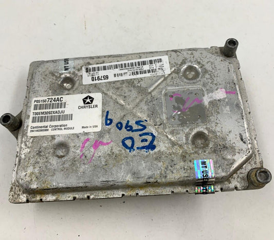 2013 Chrysler 200 Engine Control Module ECU ECM OEM B04B35005