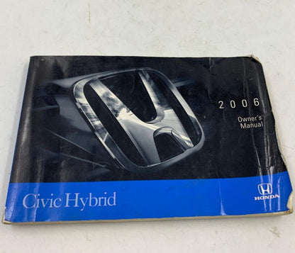 2006 Honda Civic Hybrid Owners Manual OEM C03B18008