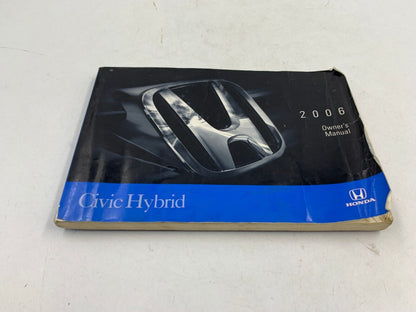 2006 Honda Civic Hybrid Owners Manual OEM C03B18008