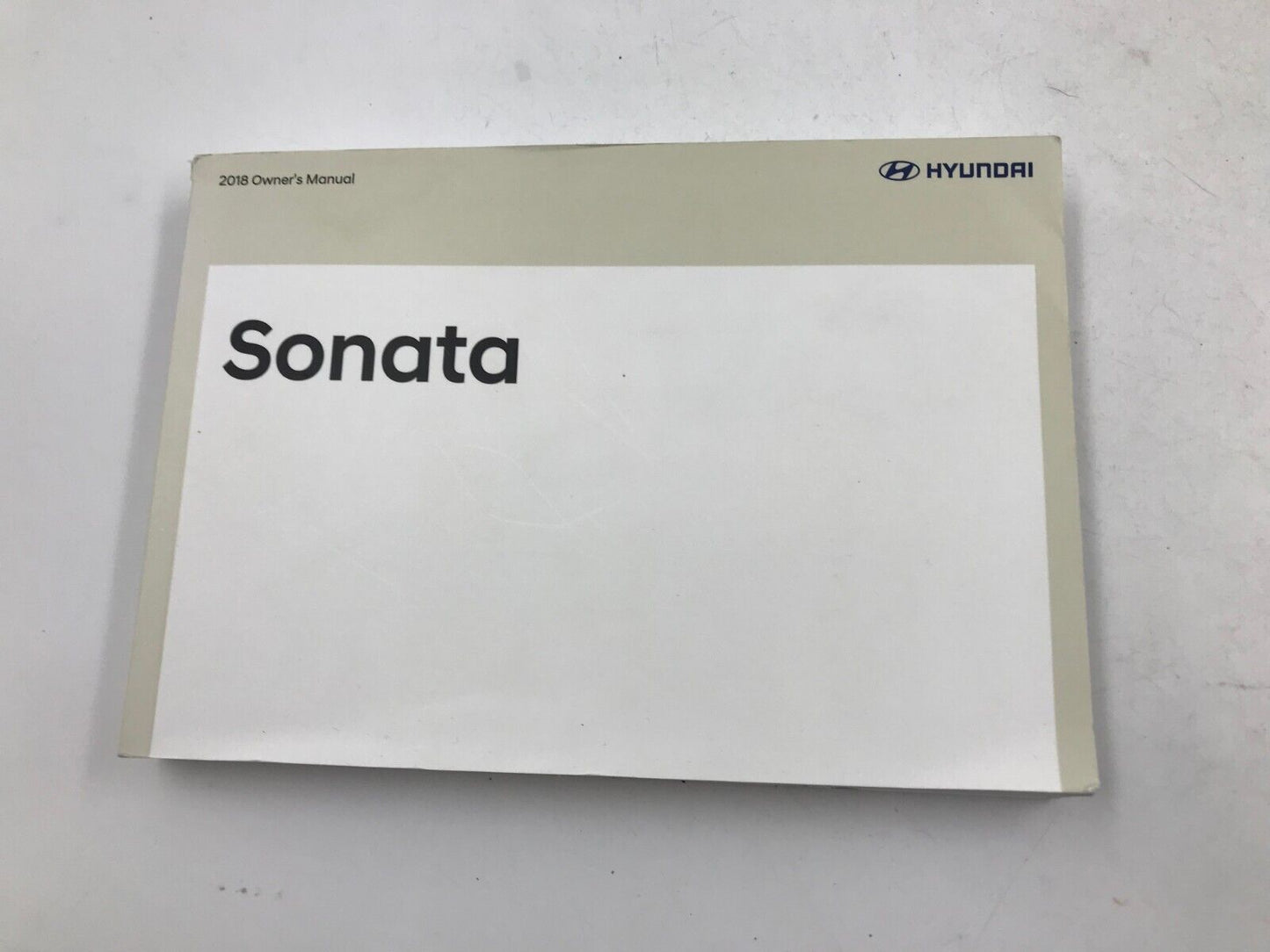 2018 Hyundai Sonata Owners Manual Set with Case OEM D04B54060