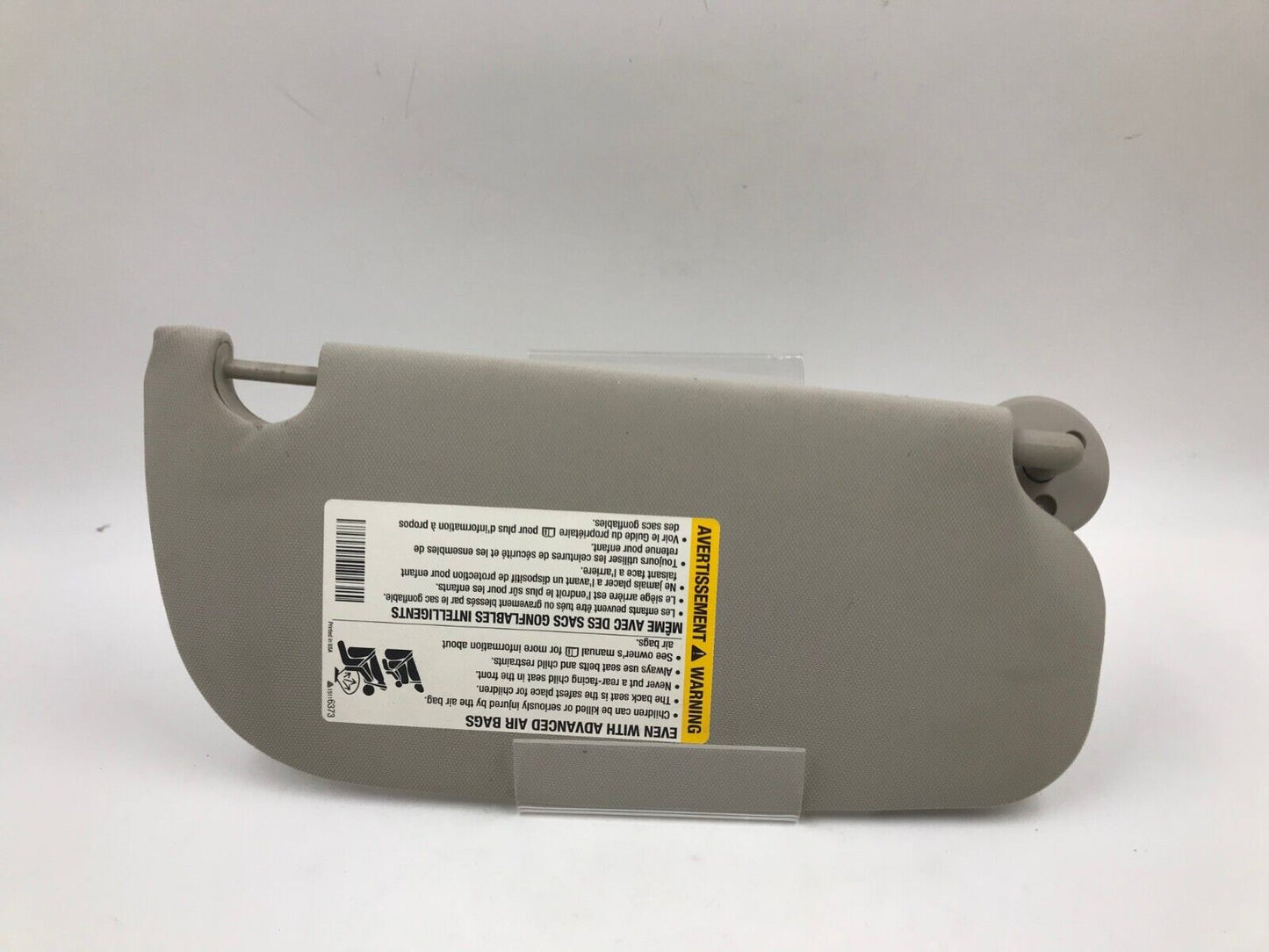 2005-2010 Chevrolet Cobalt Sedan Driver Sun Visor Sunvisor Gray OEM E01B50023