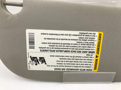 2005-2010 Chevrolet Cobalt Sedan Driver Sun Visor Sunvisor Gray OEM E01B50023