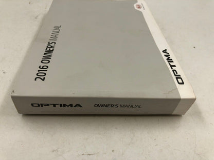 2016 Kia Optima Owners Manual with Case OEM A04B33004