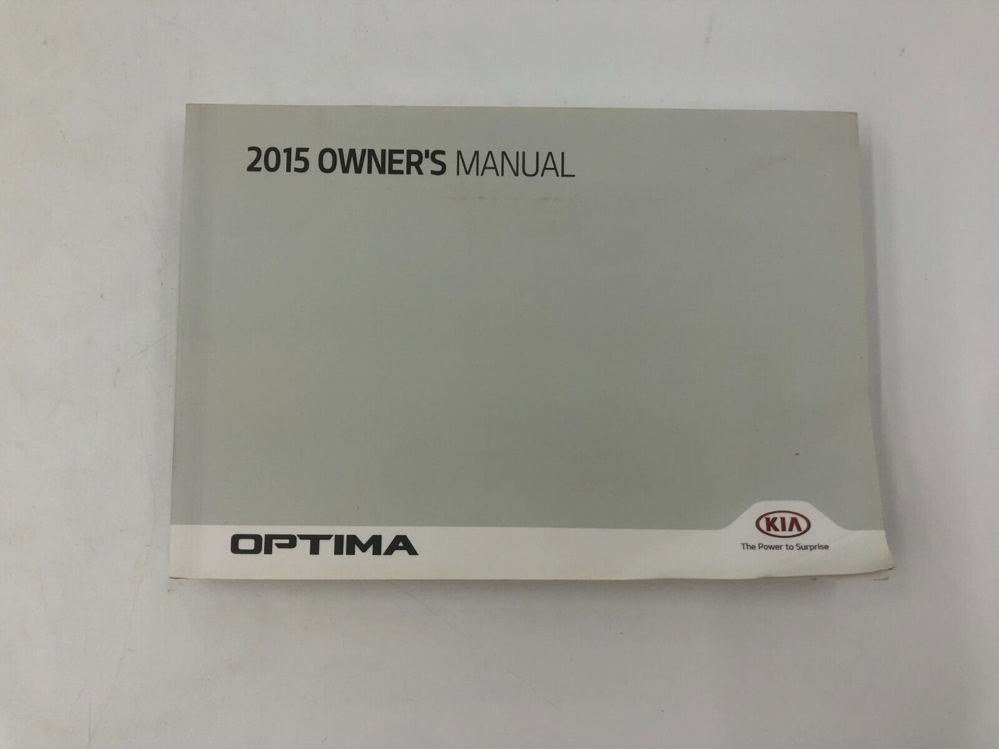 2015 Kia Optima Owners Manual Set with Case OEM E03B19071