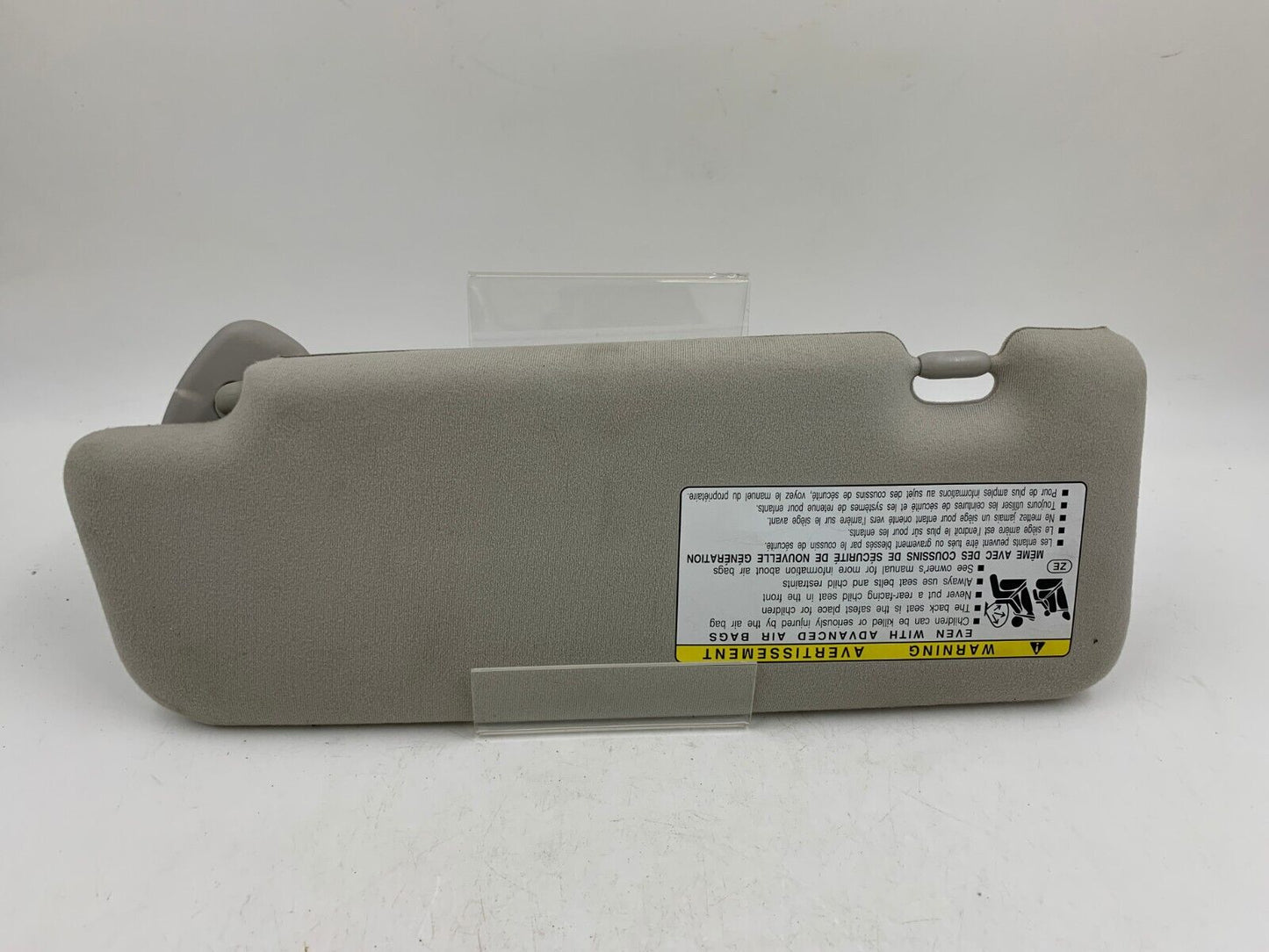 2012-2015 Toyota Prius Passenger Sun Visor Sunvisor Illuminated Gray A02B27017