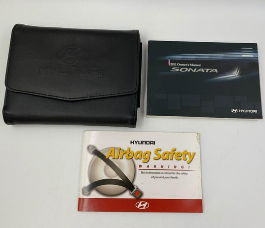 2011 Hyundai Sonata Owners Manual Set with Case OEM E03B32082