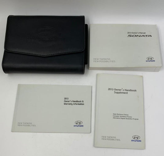 2013 Hyundai Sonata Owners Manual Set with Case OEM E03B42057