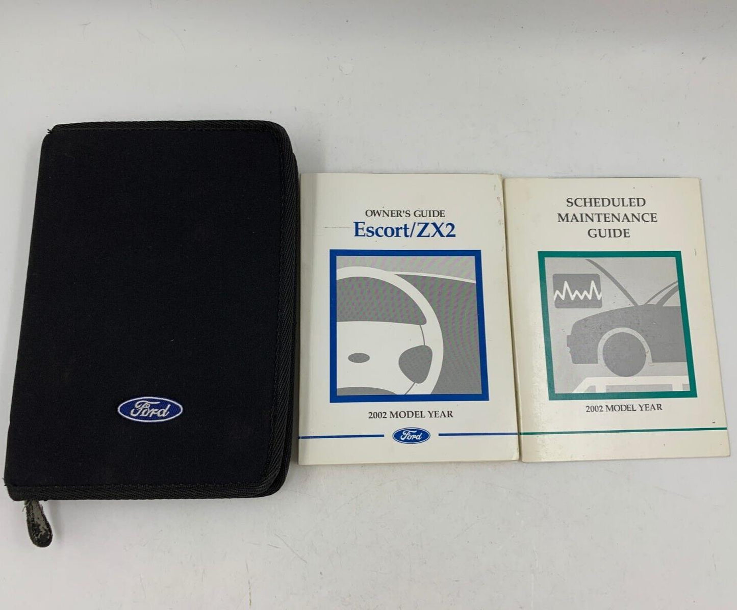 2002 Ford Escort Owners Manual Set with Case OEM E03B36041