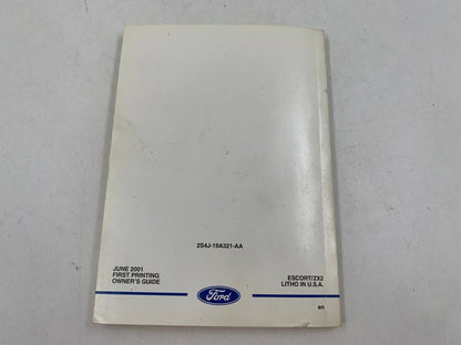 2002 Ford Escort Owners Manual Set with Case OEM E03B36041