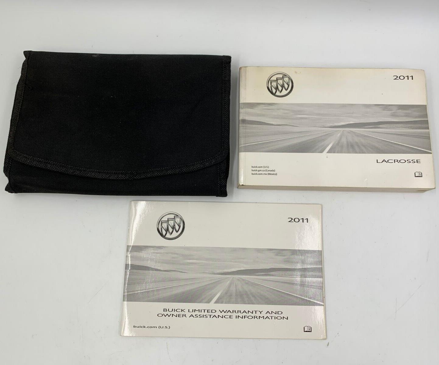 2011 Buick Lacrosse Owners Manual Set with Case OEM E02B18074