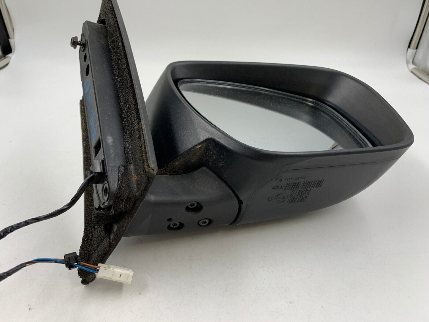 2007-2009 Mazda CX-7 Passenger Side View Power Door Mirror Black E03B41029