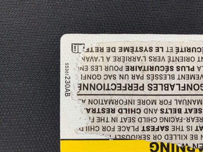 2011-2014 Chrysler 200 Passenger Sun Visor Sunvisor Black E04B22058