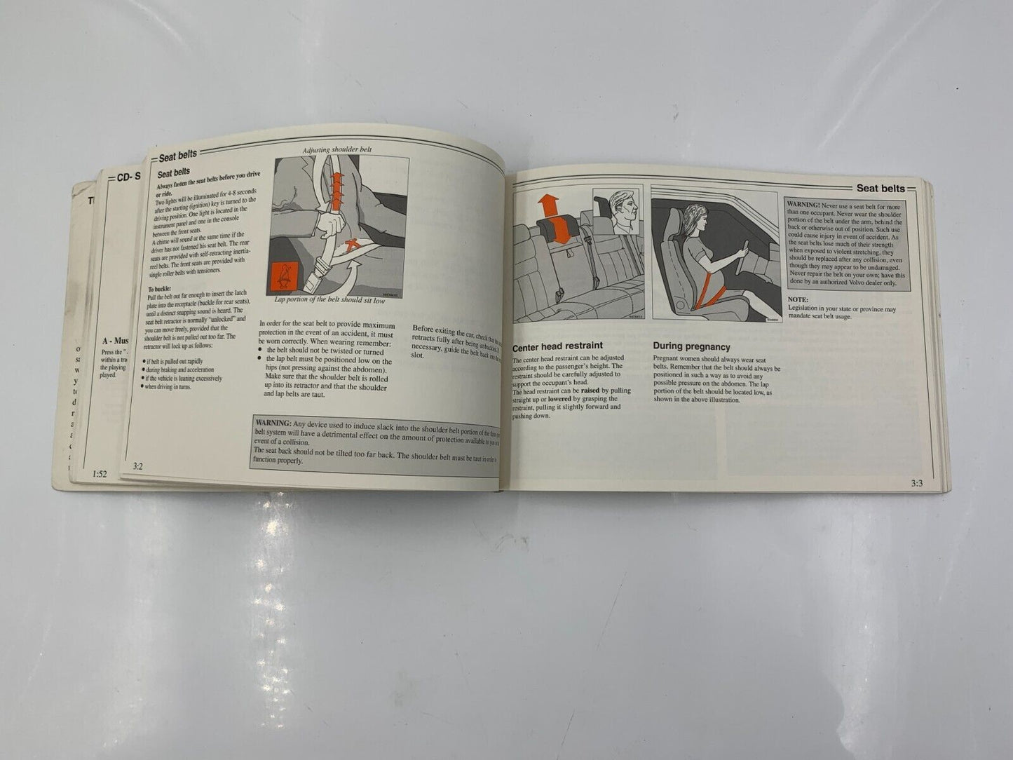 1996 Volvo 960 Owners Manual Handbook OEM A04B19060