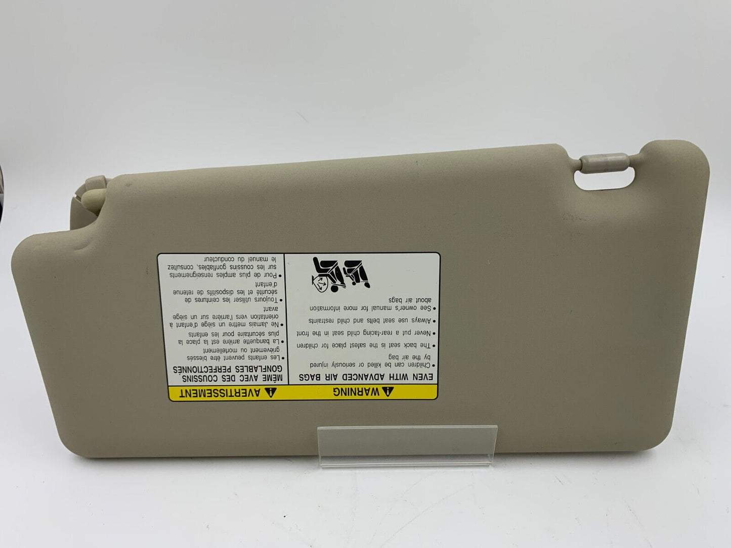 2008-2010 Nissan Rogue Passenger Sun Visor Sunvisor Beige OEM E04B32007