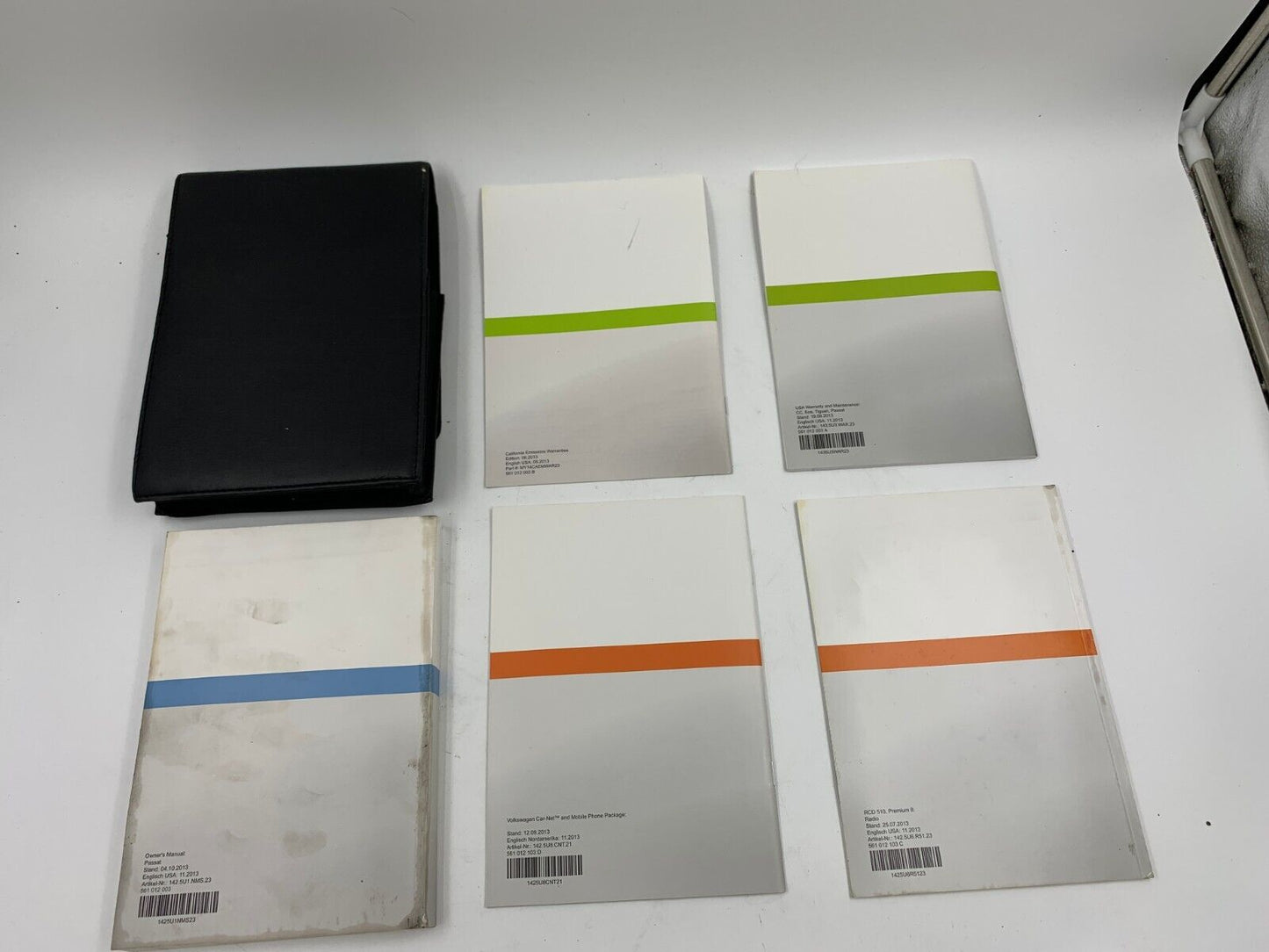 2014 Volkswagen Passat Owners Manual Set with Case OEM A02B08014