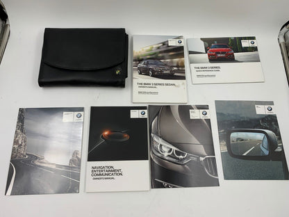 2014 BMW 320i Owners Manual Set with Case OEM A02B37007