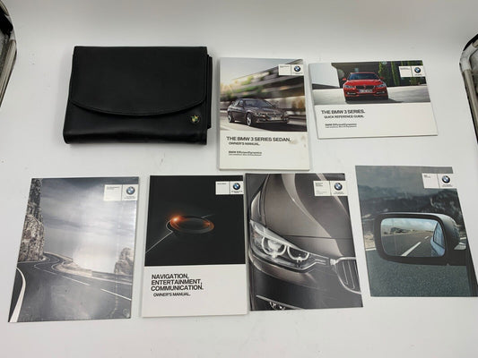 2014 BMW 320i Owners Manual Set with Case OEM A02B37007