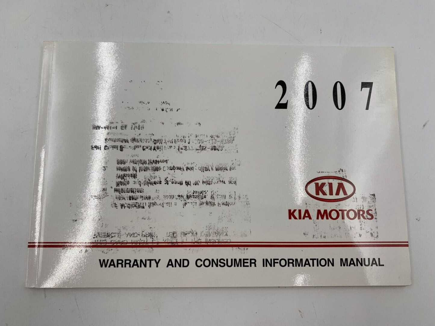 2007 Kia Spectra Owners Manual Set with Case OEM F01B44019