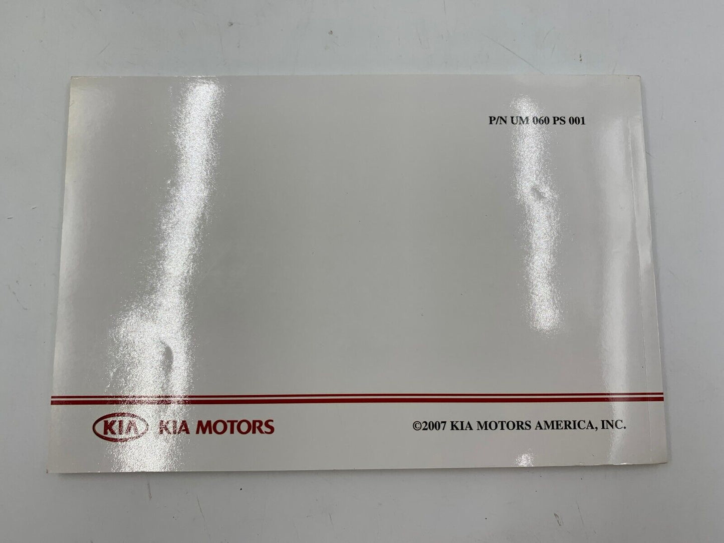 2007 Kia Spectra Owners Manual Set with Case OEM F01B44019