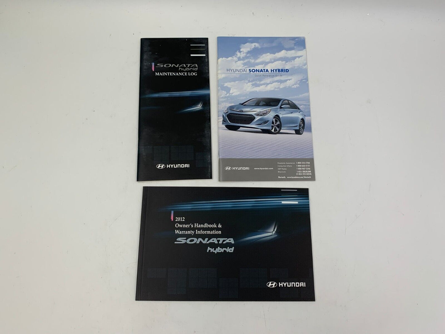 2012 Hyundai Sonata Owners Manual Set with Case OEM F01B55017