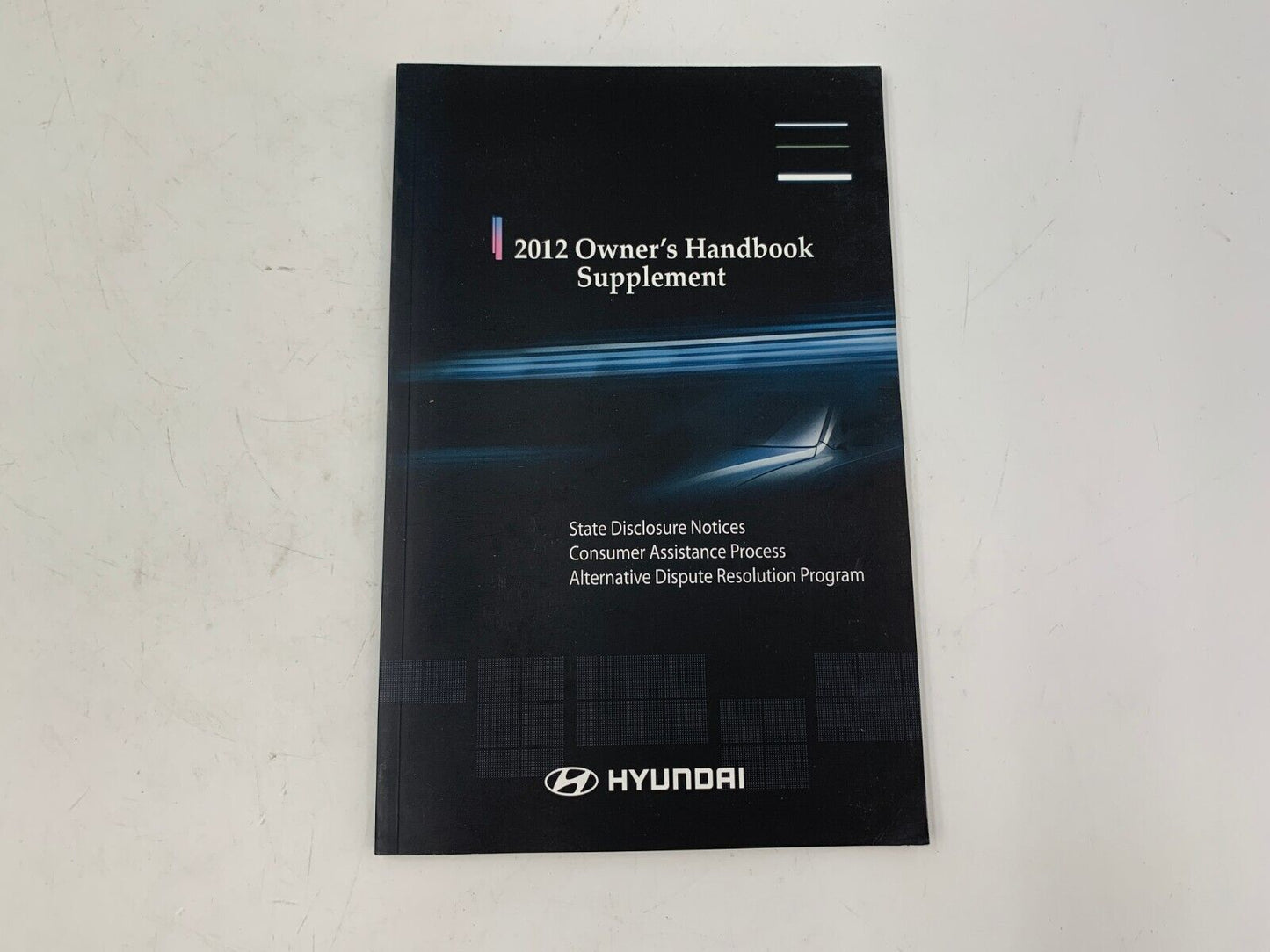 2012 Hyundai Sonata Owners Manual Set with Case OEM F01B55017