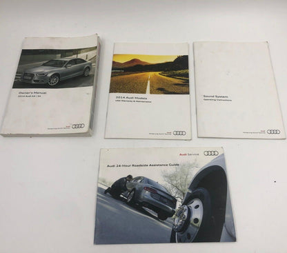 2014 Audi A4 Sedan Owners Manual Set with Case OEM A01B43029