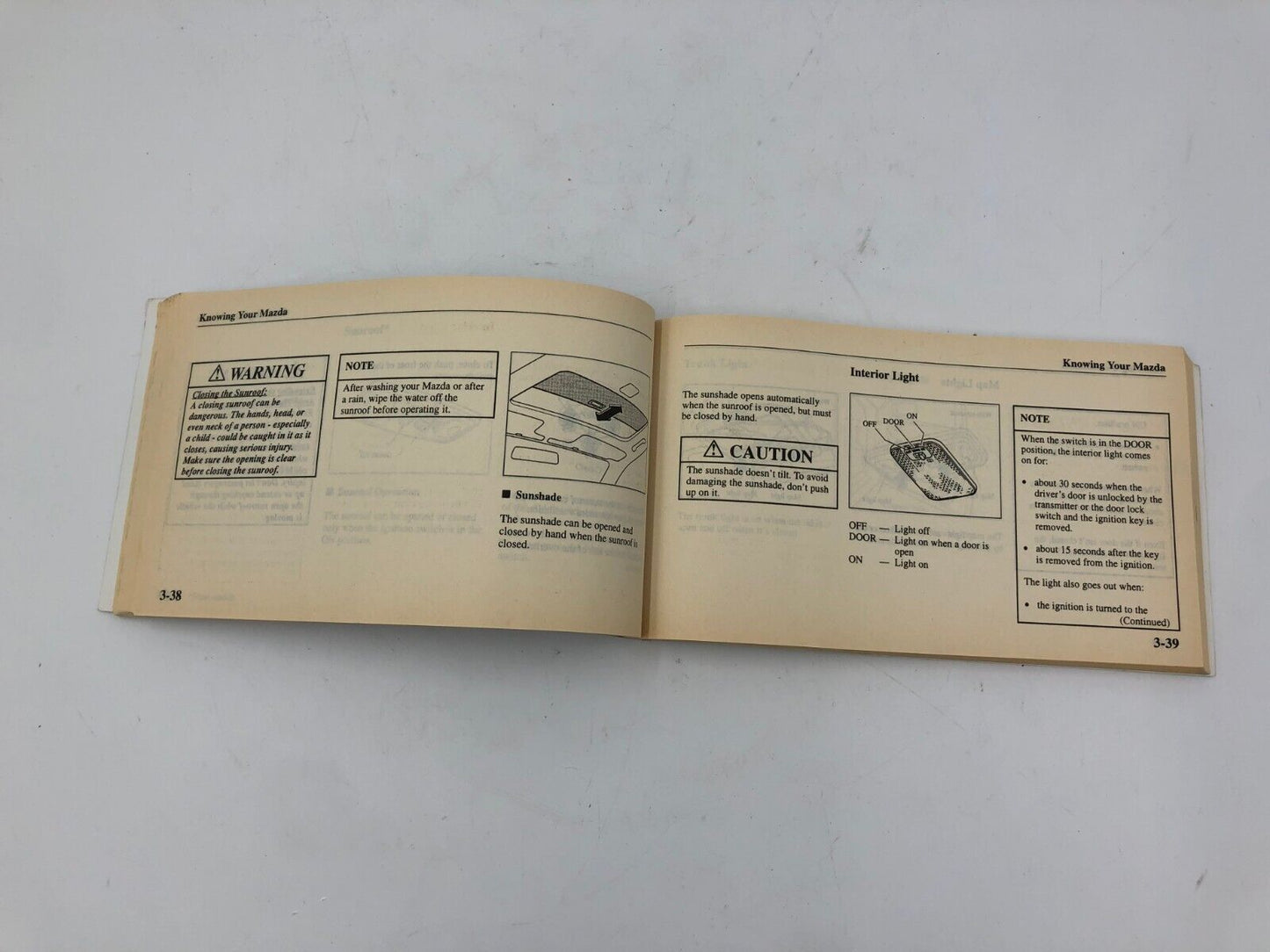 2001 Mazda 626 Owners Manual OEM A04B31016