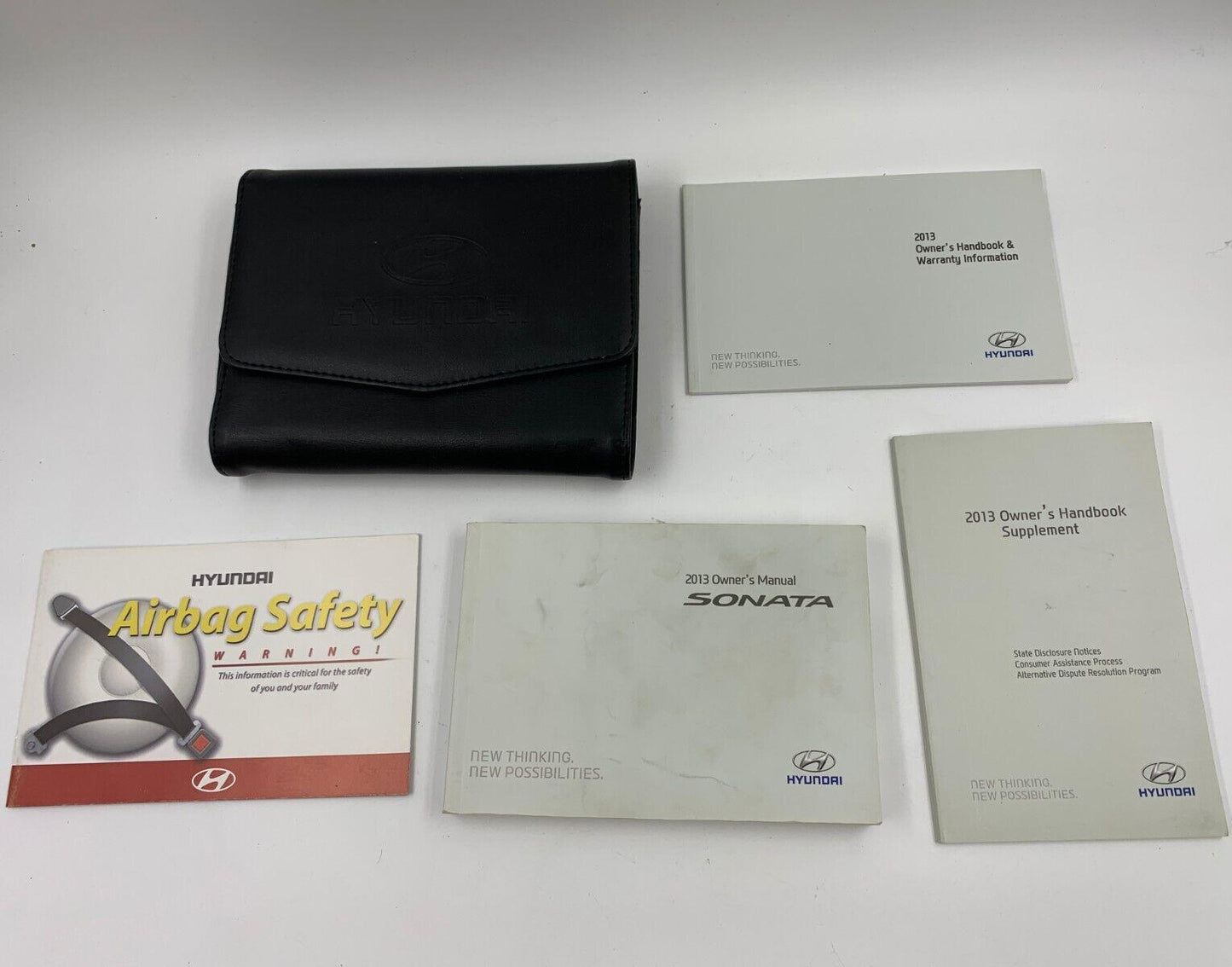 2013 Hyundai Sonata Owners Manual Set with Case OEM H01B10030