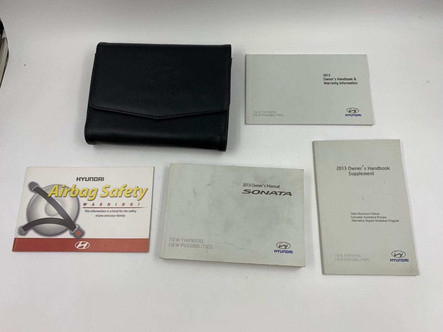 2013 Hyundai Sonata Owners Manual Set with Case OEM H01B10030