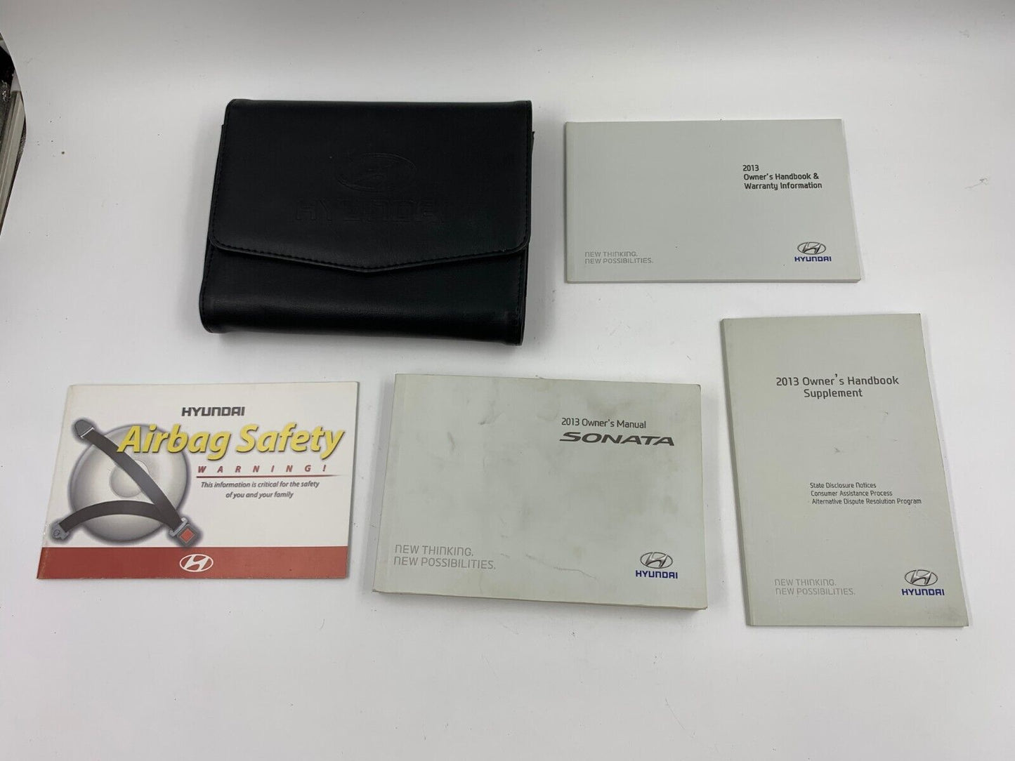 2013 Hyundai Sonata Owners Manual Set with Case OEM H01B10030