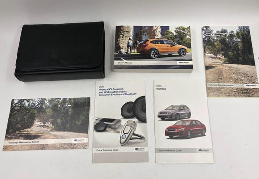 2015 Subaru XV Crosstrek Owners Manual Handbook Set with Case F02B39063