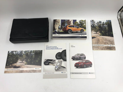 2015 Subaru XV Crosstrek Owners Manual Handbook Set with Case F02B39063