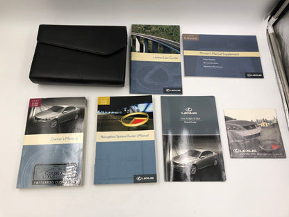 2006 Lexus IS350 IS250 Owners Manual Set with Case OEM F03B56020