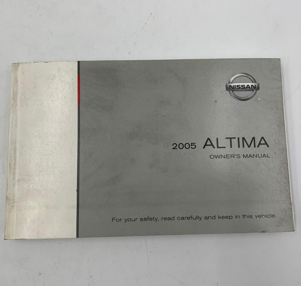 2005 Nissan Altima Owners Manual OEM F03B01033