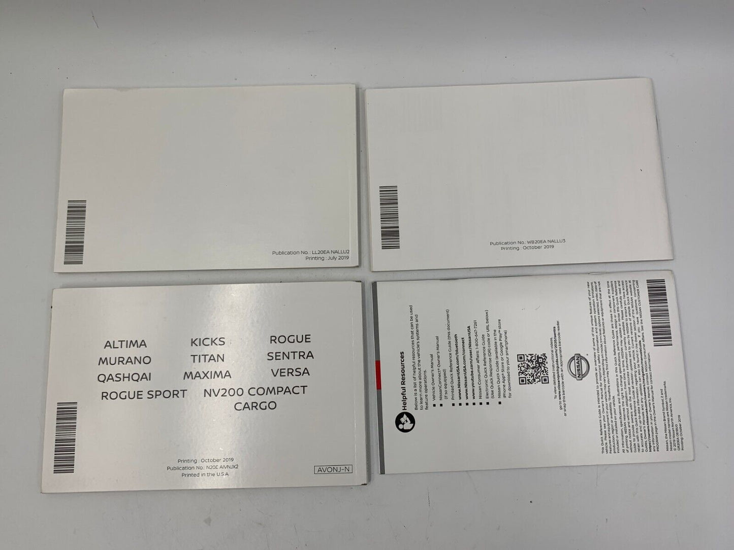 2020 Nissan Sentra Owners Manual Set with Case OEM C03B13062