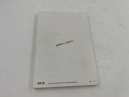 2004 Mazda 3 Owners Manual OEM F03B25034