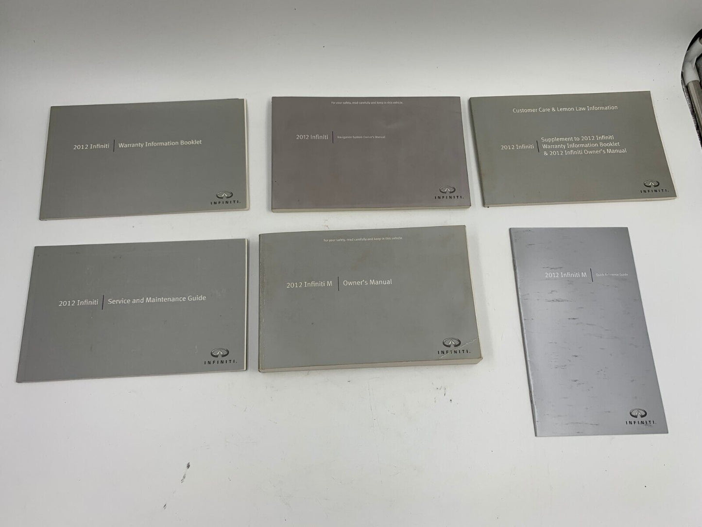 2012 Infiniti M Owners Manual Handbook Set OEM L03B07053