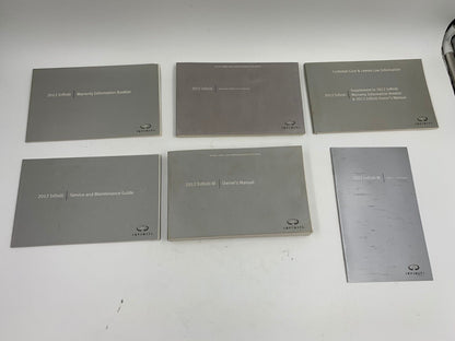 2012 Infiniti M Owners Manual Handbook Set OEM L03B07053