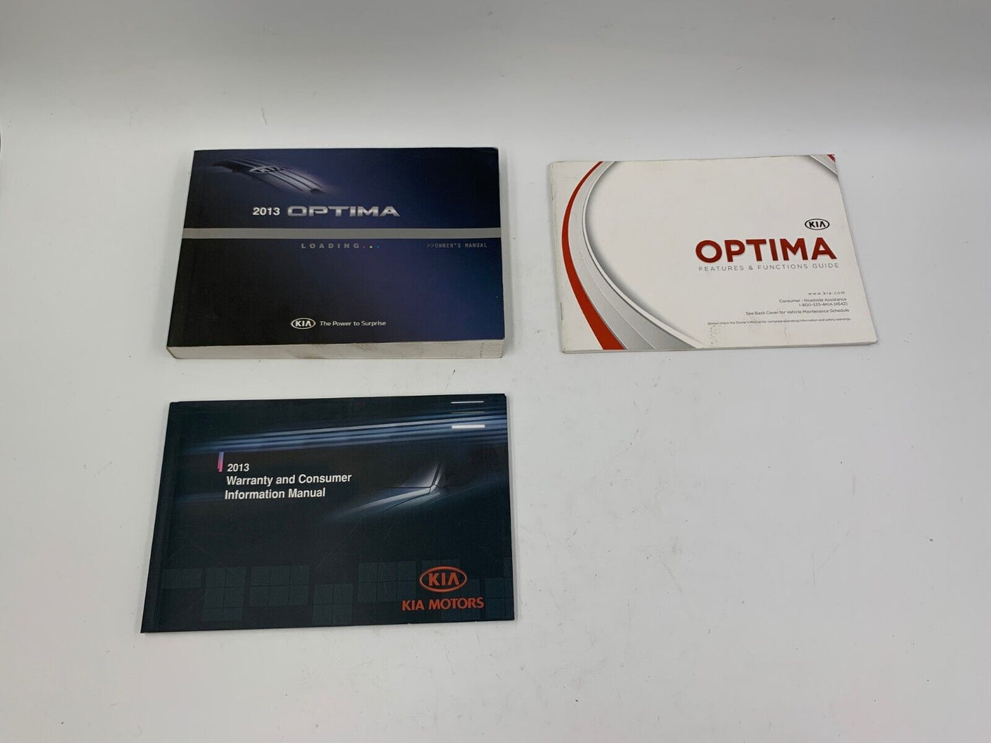 2013 Kia Optima Owners Manual Handbook Set OEM D02B27056