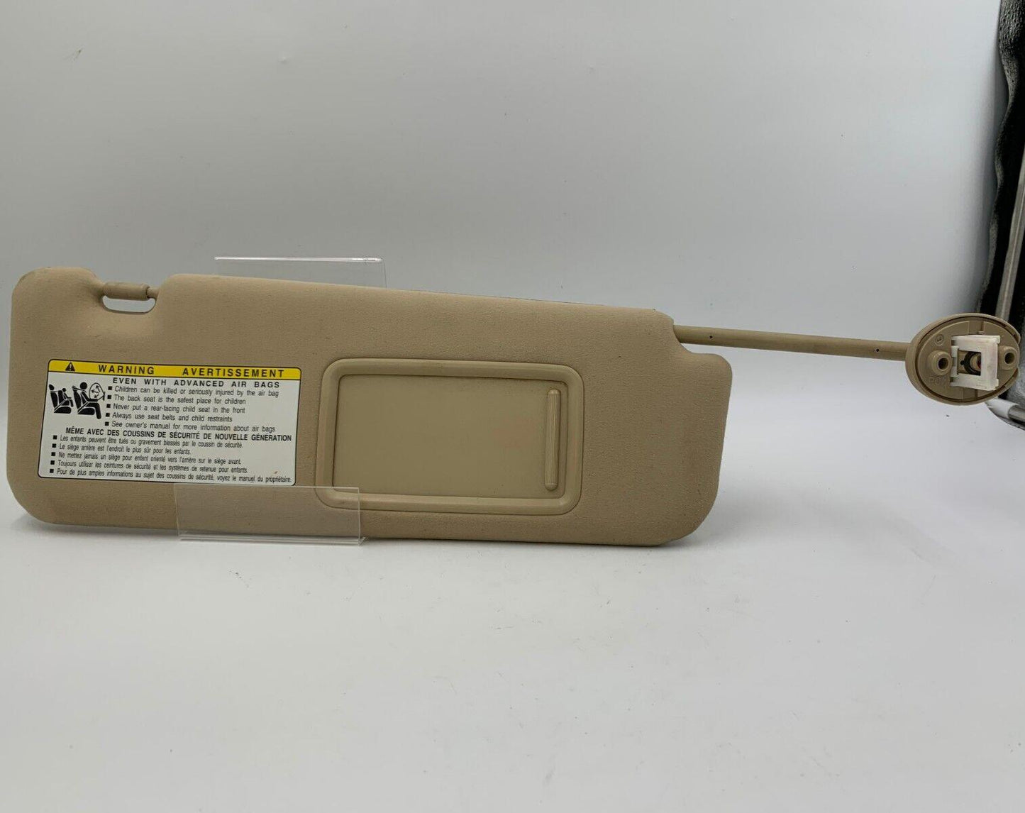 2007-2009 Lexus ES350 Passenger Sun Visor Sunvisor Beige Illuminated G01B33025