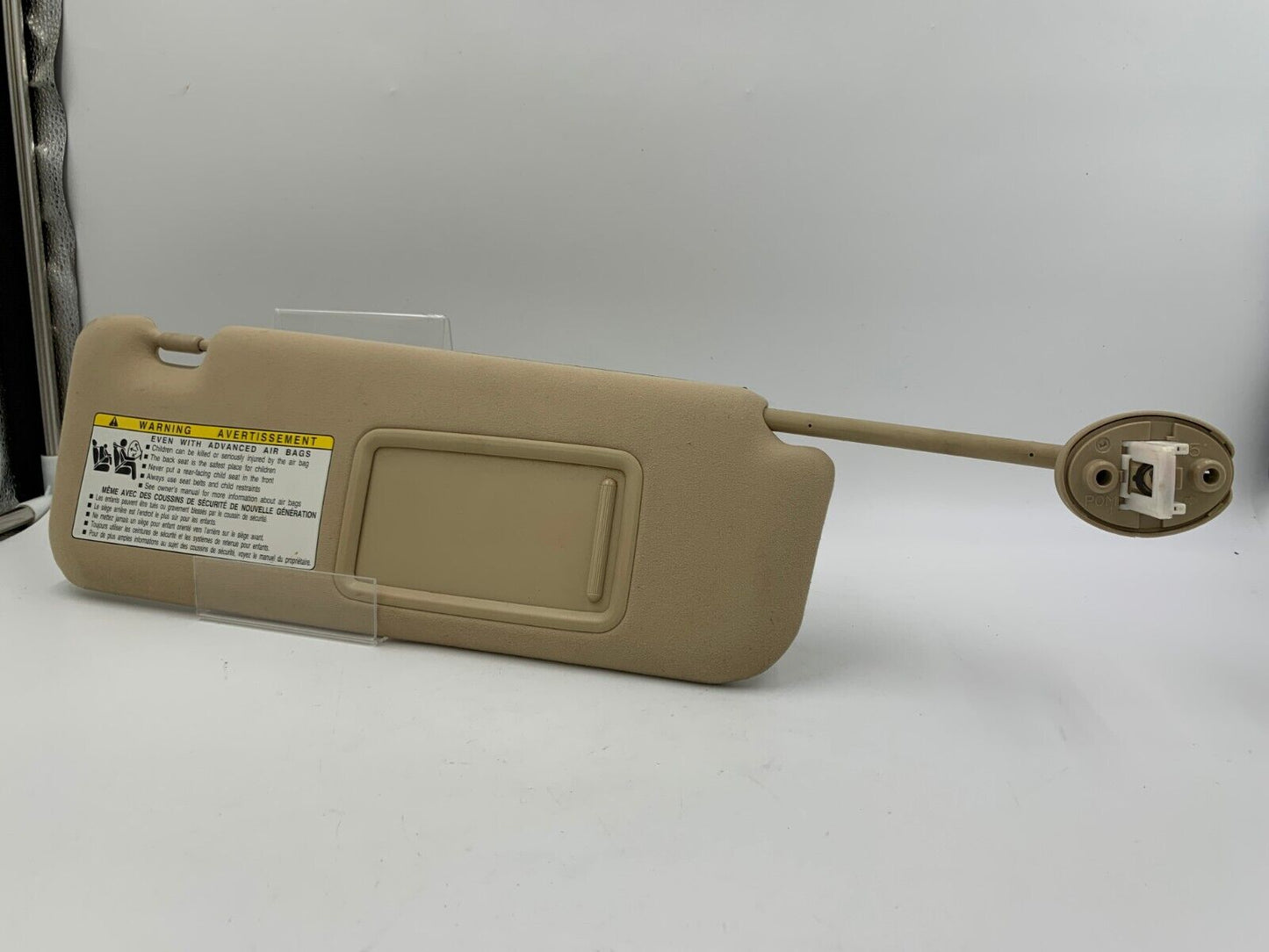 2007-2009 Lexus ES350 Passenger Sun Visor Sunvisor Beige Illuminated G01B33025