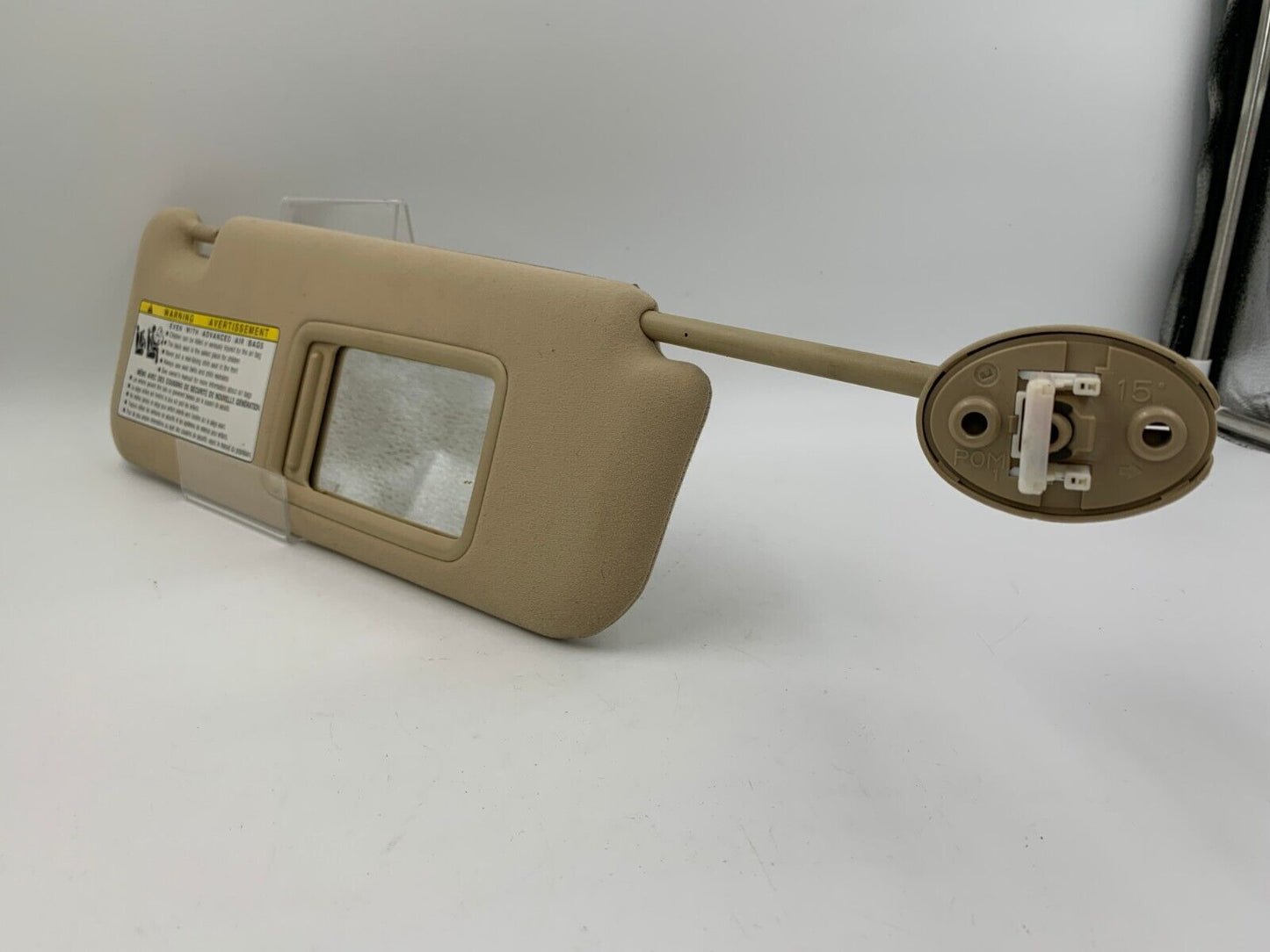 2007-2009 Lexus ES350 Passenger Sun Visor Sunvisor Beige Illuminated G01B33025