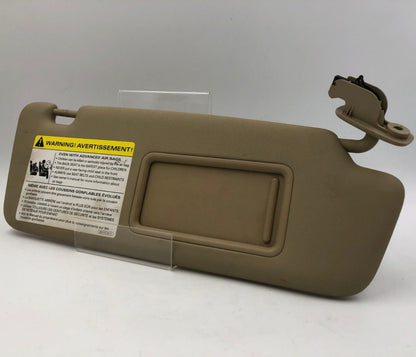 2002-2008 Audi A4 Sedan Passenger Sunvisor Illuminated Tan OEM D02B09034